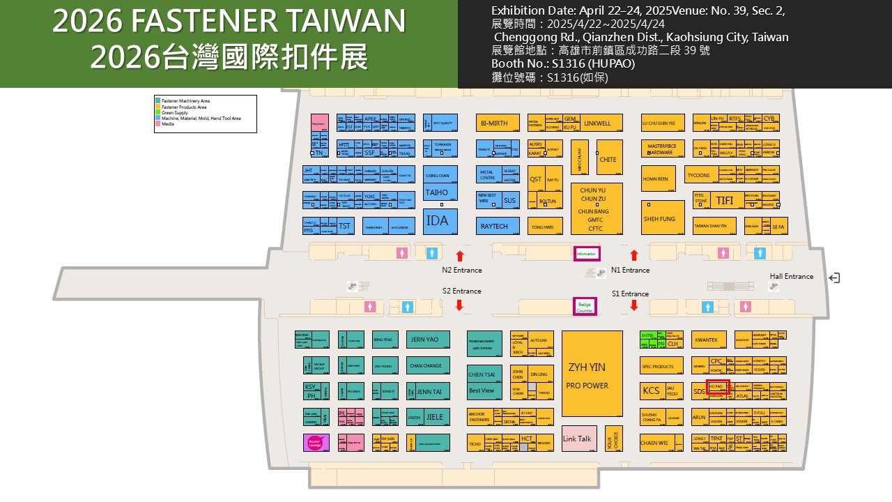 Taiwan International Fastener Show 2026